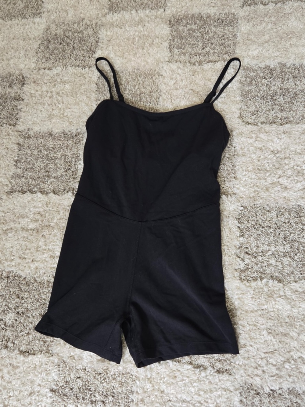 CRZ YOGA Black Sleeveless Romper Jumpsuit